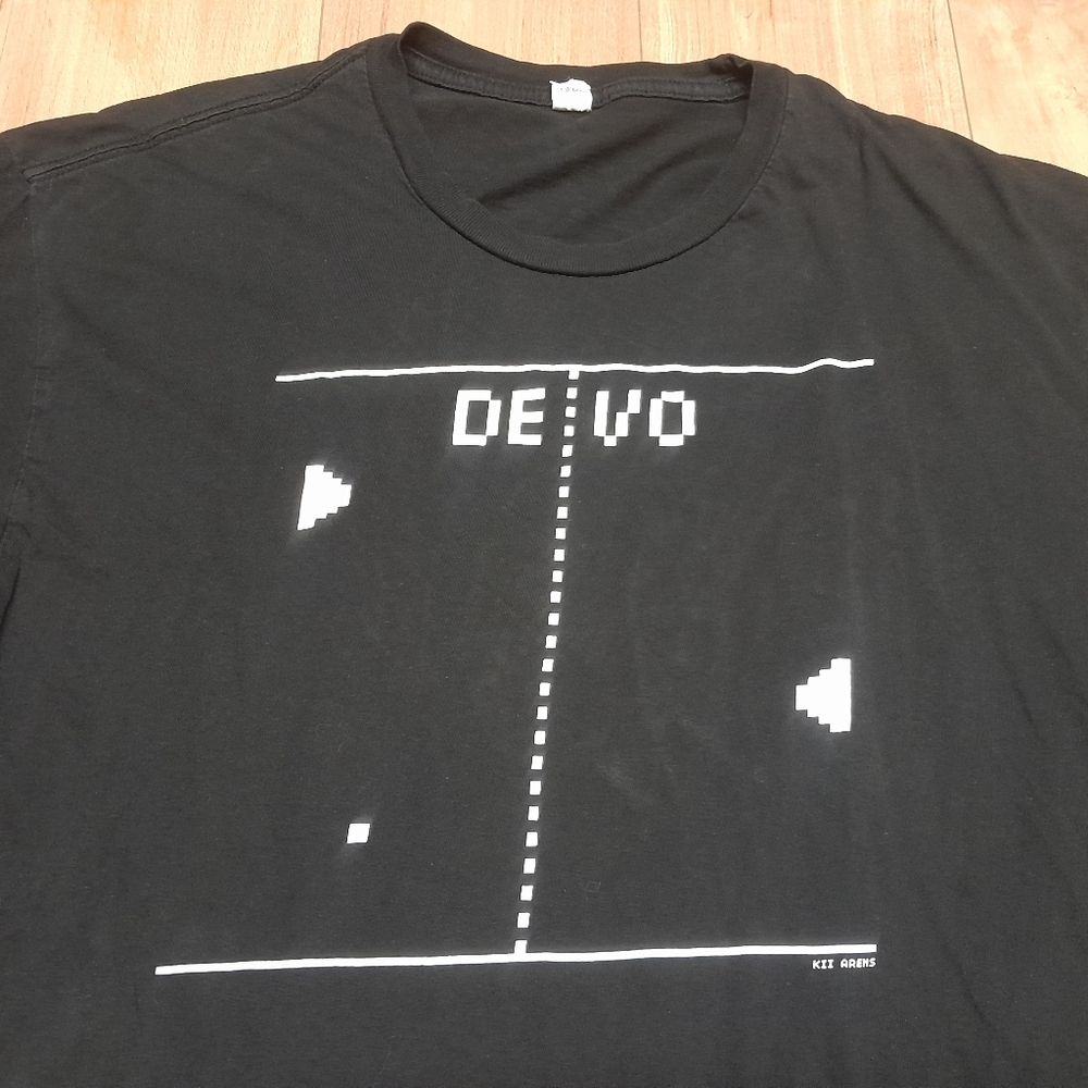 RARE Devo Kii Arens PONG T Shirt New Wave Post Punk Size XL Collectible